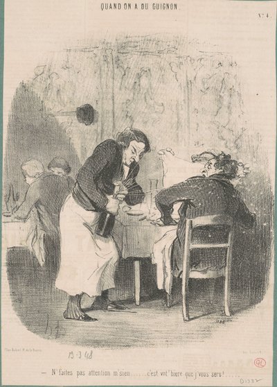 kusura bakmayın hocam... by Honoré Daumier