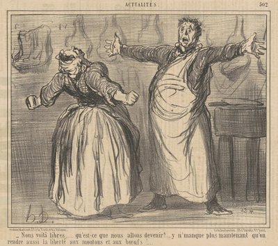 Özgürüz... by Honoré Daumier