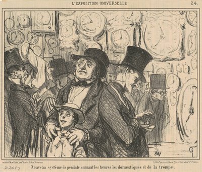 Yeni sarkaç sistemi... by Honoré Daumier