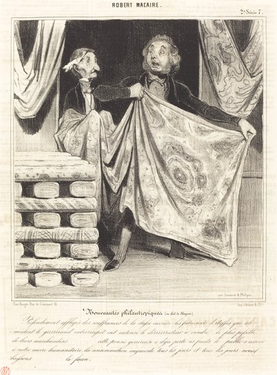 Hayırsever haberler... by Honoré Daumier