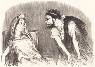 ödipe by Honoré Daumier
