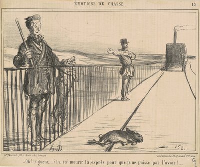 Ey! Dilenci... orada öldü... by Honoré Daumier