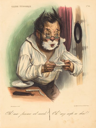 Ey! Karım öldü! by Honoré Daumier