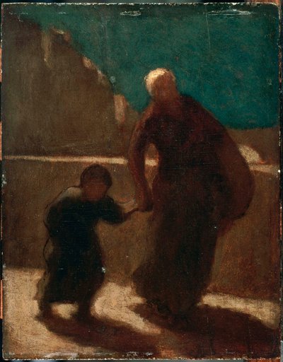 Gece Bir Köprüde by Honoré Daumier