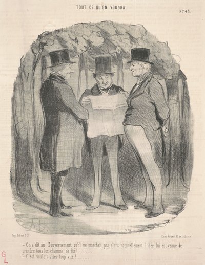 Hükümetin çalışmadığı söylendi... by Honoré Daumier