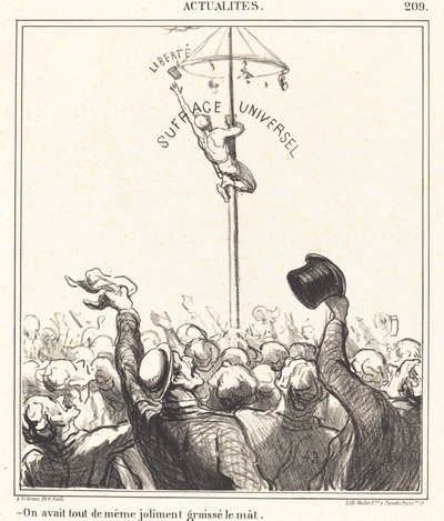 Direği güzelce yağlamıştık by Honoré Daumier