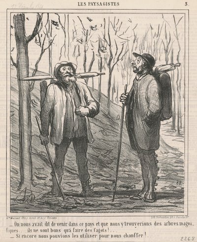 Bize bu ülkeye gelmemiz söylendi... by Honoré Daumier