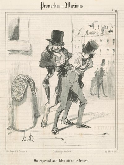 Malımızı geri alırız veya buluruz by Honoré Daumier