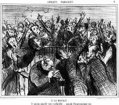 Çantada, Sepet denilen şey, hiçbir durumda çiçek yok: Honore Daumier