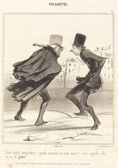 11 derece santigrat! by Honoré Daumier