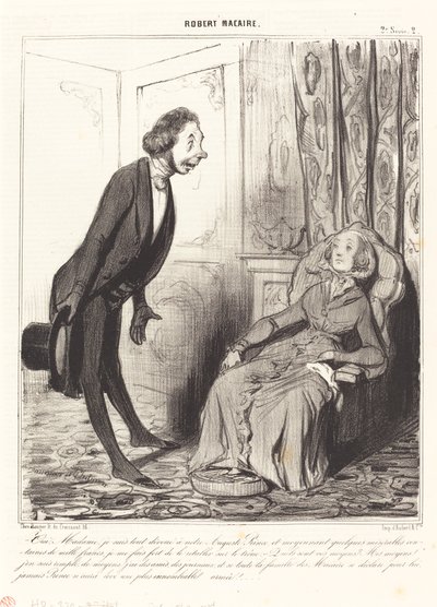 Evet, madam, kendimi tamamen... Prensimize... by Honoré Daumier