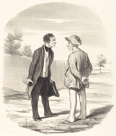 Evet, Mösyö Gimblet, düzen sağlanmayacak... by Honoré Daumier