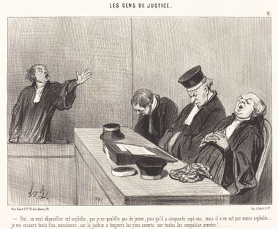 Evet, bu yetimi soymak istiyoruz... by Honoré Daumier