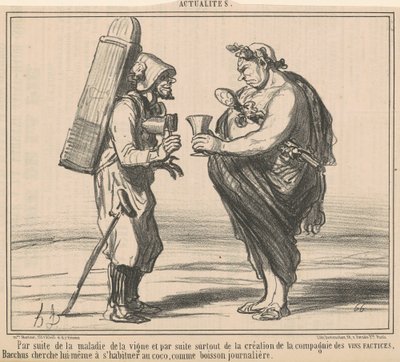 Asma hastalığı sonucu by Honoré Daumier