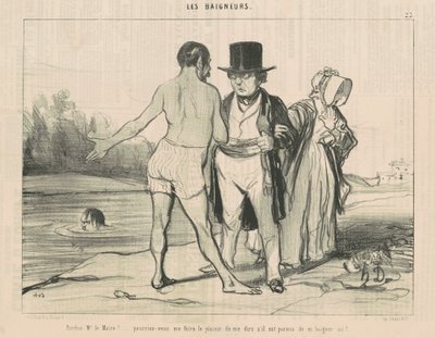 Affedersiniz, Sayın Belediye Başkanı! ... yapabildin mi ... by Honoré Daumier