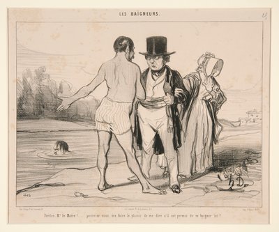 Affedersiniz, Sayın Başkan! by Honoré Daumier