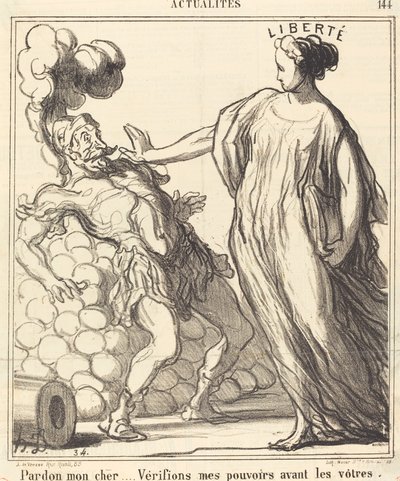 üzgünüm canım... by Honoré Daumier
