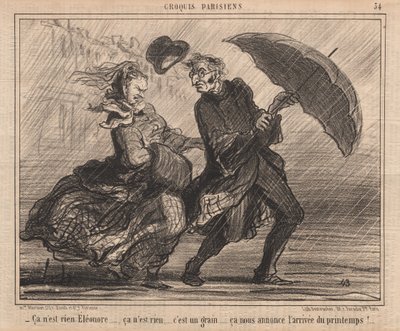Parisli Skeçler: Bu Bir Şey Değil Eleanor by Honoré Daumier