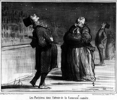 Ünlü kuyruklu yıldızı bekleyen Parisliler, Honore Daumier
