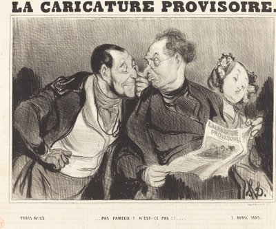 Ünlü değil? Değil mi!!... by Honoré Daumier