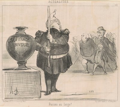 Geniş git! by Honoré Daumier
