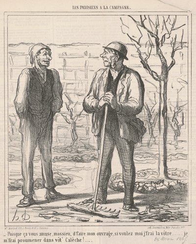 Sanırım seni eğlendiriyor... by Honoré Daumier