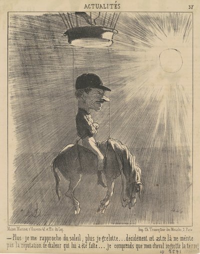 Güneşe yaklaştıkça... by Honoré Daumier