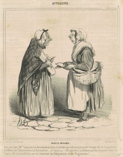 Ağırlıklar ve Ölçüler by Honoré Daumier