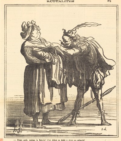 Kendine iyi bak, Madam Çoğunluk! by Honoré Daumier