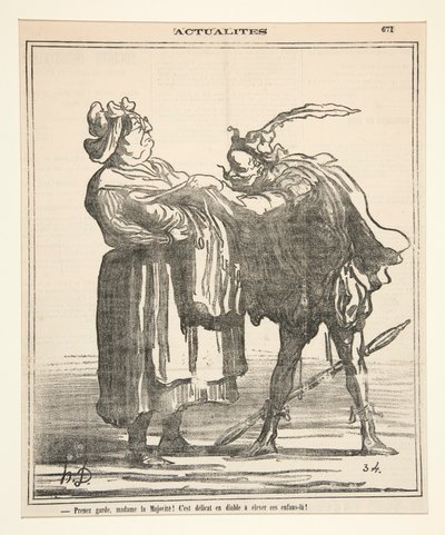 Kendine iyi bak Madam la Majorite! by Honoré Daumier