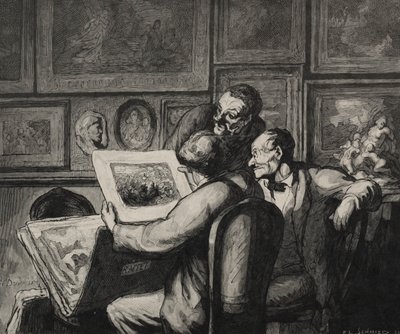 Meraklıları Yazdırın. by Honoré Daumier