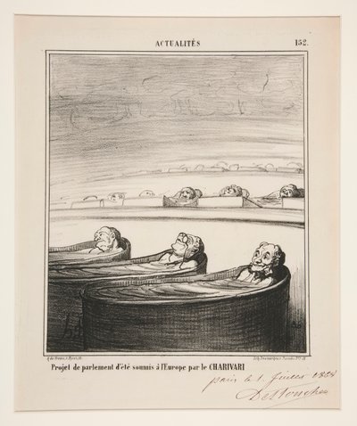 parlamento projesi by Honoré Daumier