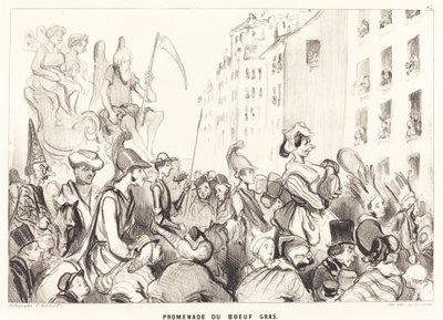Yağlı Öküz Yürüyüşü by Honoré Daumier