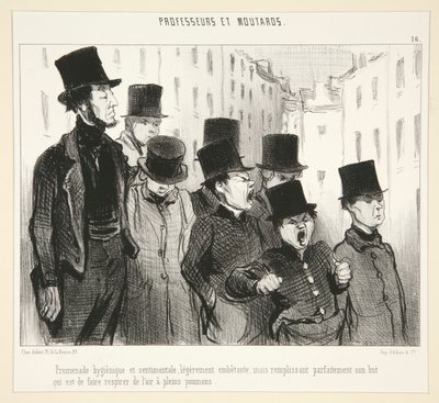 Gezinti hijyeni by Honoré Daumier