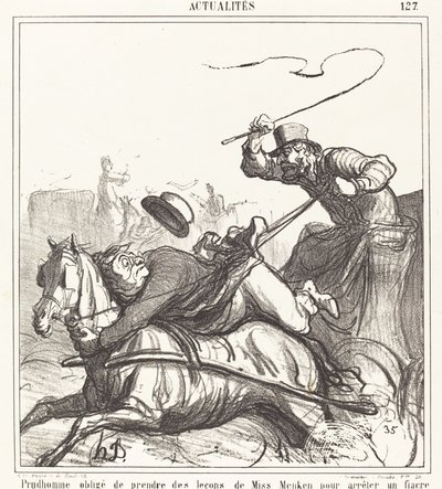 Prudhomme ders almak zorunda kaldı... by Honoré Daumier
