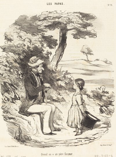 Şakacı bir baban olduğunda by Honoré Daumier
