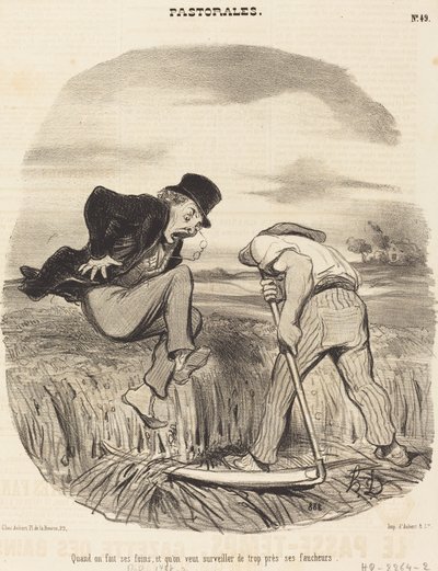 Samanımızı yaptığımızda... by Honoré Daumier