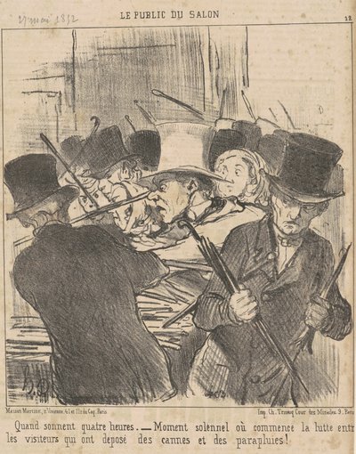 Saat dört vurduğunda by Honoré Daumier