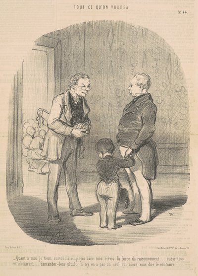 Bana gelince, muhakeme gücünü kullanmak istiyorum. by Honoré Daumier