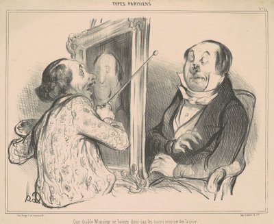 Ne iblis efendim hareket etmiyor... by Honoré Daumier