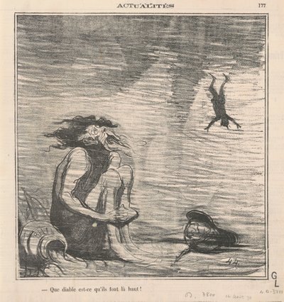 Orada ne halt ediyorlar! by Honoré Daumier