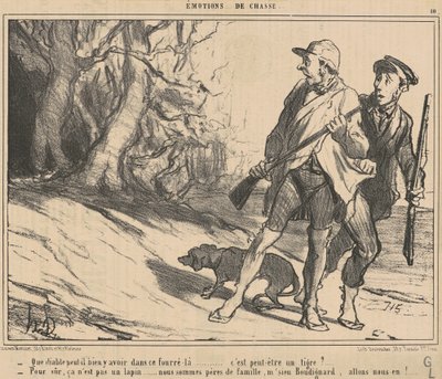 O çalılıkta ne olabilir ki? ... by Honoré Daumier