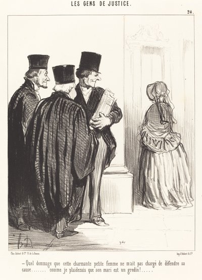 Ne yazık ki bu güzel kadın... by Honoré Daumier