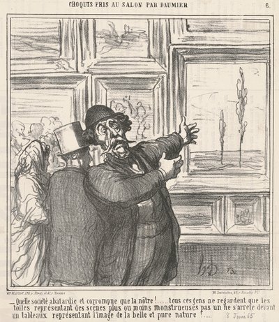 Ne kadar alçak ve yozlaşmış bir toplum... by Honoré Daumier