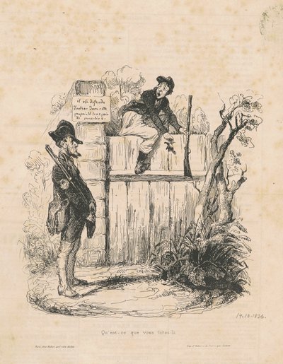 Burada ne yapıyorsun... by Honoré Daumier