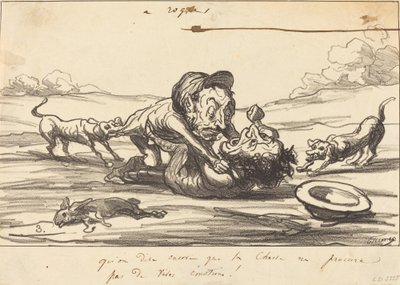Diyelim ki avcılık... by Honoré Daumier