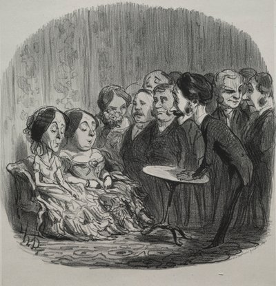 Rap Yapan Ruhlar, 1851. by Honoré Daumier