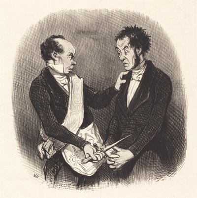 Bir Mason resepsiyonu by Honoré Daumier