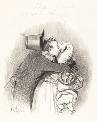 ülke toplantısı by Honoré Daumier