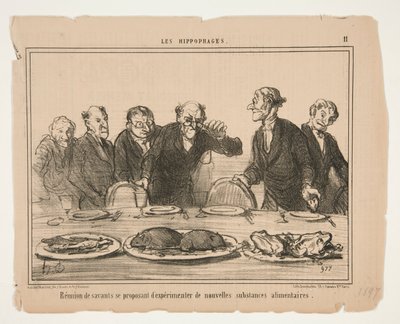 öneren bilim adamlarının buluşması by Honoré Daumier